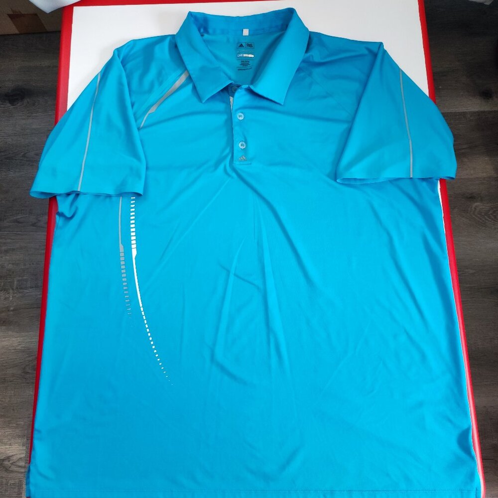 Adidas Golf Puremotion Climacool Polo shirt blue men's size 2XL